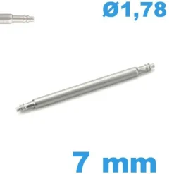 Springbar à ressort pour bracelet montre 7mm d :1,78 mm