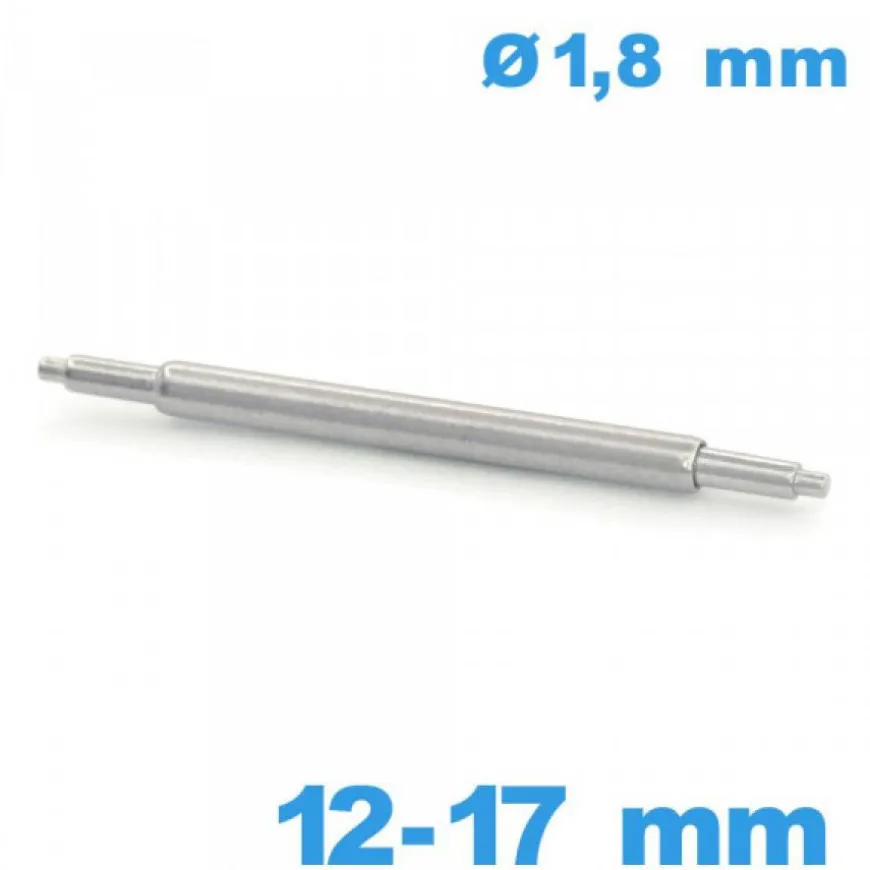 1 Springbar à ressort Téléscopique qualité Suisse 12 à 17 mm réparation bracelet montre d :1,8 mm