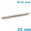 Springbar Suisse fermoir montre 32 mm diam : 1,8 mm épaulement simple Non téléscopique
