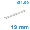 Tige fendue  bracelets métal montre diamètre 1 mm Longueur : 19 mm