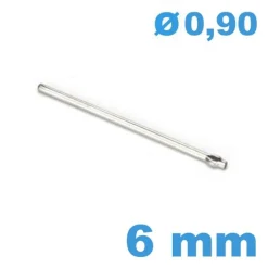 Tige fendue diamètre 0.9 mm Longueur : 6mm bracelets métal