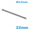 Tige fendue taille 22 mm pour bracelet pour montre