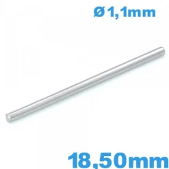 Tige goupille droite large de 18,50mm de bracelet montre or