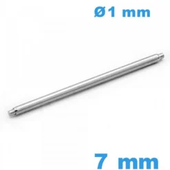 Tige à l'unité bracelet montre 7mm d :1 mm Téléscopique épaulement simple