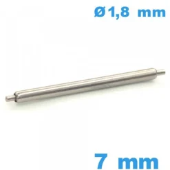 1 Tige Non téléscopique Suisse 7 mm bracelet montre d :1,8 mm  épaulement simple