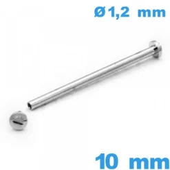 Tige pour Bracelet Montre 10 mm Cylindrique à rivet à visser