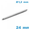 Tige pour Montre 24 mm Acier 316L Épaulement Simple ISOSwiss