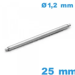 Tige pour Réparation de Montre 25 mm Acier 316L diam 1.2 ISOSWISS