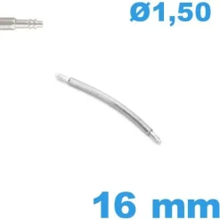 1 Tige à ressort 16mm courbée