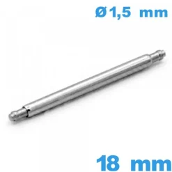 1 Tige à ressort 18 mm montre diam : 1,5 mm épaulement simple