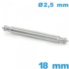 Tige à ressort pour Bracelet de Montre 18 mm diamètre 2,5 mm