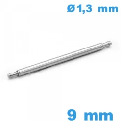 Tige à Ressort pour Fermoir Montre 9 mm Short Bead Diamètre 1.3