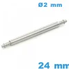 Tige à Ressort pour Montre 24 mm diamètre 2 mm