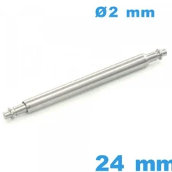 Tige à Ressort pour Montre 24 mm diamètre 2 mm