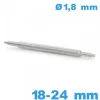 1 Tige à ressort  pour montre 18 à 24 mm Téléscopique d :1,8 mm Suisse