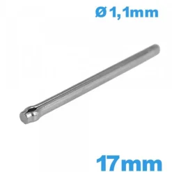 Tige taille 17mm fendue de bracelet