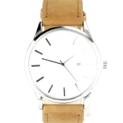 Tres grosse montre homme bracelet jaune moutarde