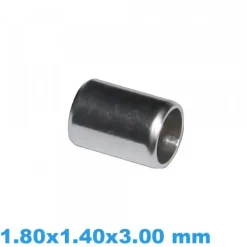 Tube pour Couronne de Montre Acier Inoxydable 1.80x1.40x3 mm