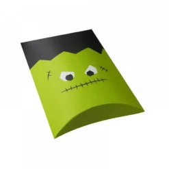étui carton vert pour halloween  motif pour halloween ( zombie )