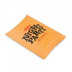 étui orange carton pour la fête d'halloween avec imprimés pour halloween (  )