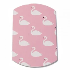 étui rose carton pour le plaisir d'offrir avec des motifs animalier ( cygne, )