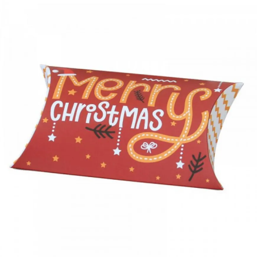 étui rouge pour les fêtes de fin d'année avec motifs fêtes de fin d'année carton