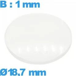 Verre 18,7 mm avec base bombé de montre en verre minéral circulaire