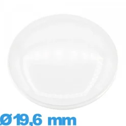 Verre 19,6 mm bombé Circulaire montre acrylique