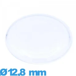 Verre 12,8 mm cambrure prononcée Circulaire montre acrylique