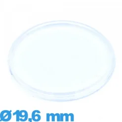 Verre 19,6 mm extra plat Circulaire pour montre acrylique