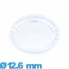 Verre 12,6 mm à facettes saphir Circulaire pour montre en plexiglas