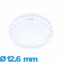 Verre 12,6 mm à facettes saphir Circulaire pour montre en plexiglas
