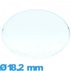 Verre 18,2 mm gousset montre en acrylique Circulaire