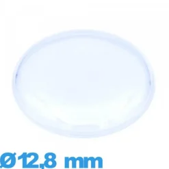 Verre 12,8 mm haut bombé avec pas de montre en acrylique Circulaire