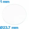 Verre pour montre verre minéral circulaire 23,7 mm