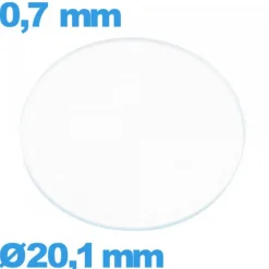 Verre verre minéral circulaire 20,1 mm montre