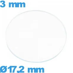 Verre verre minéral circulaire montre 41,5 mm