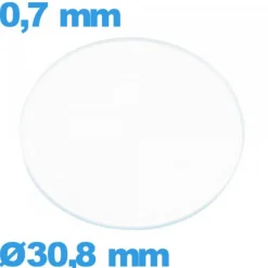 Verre verre minéral montre circulaire 30,8 mm